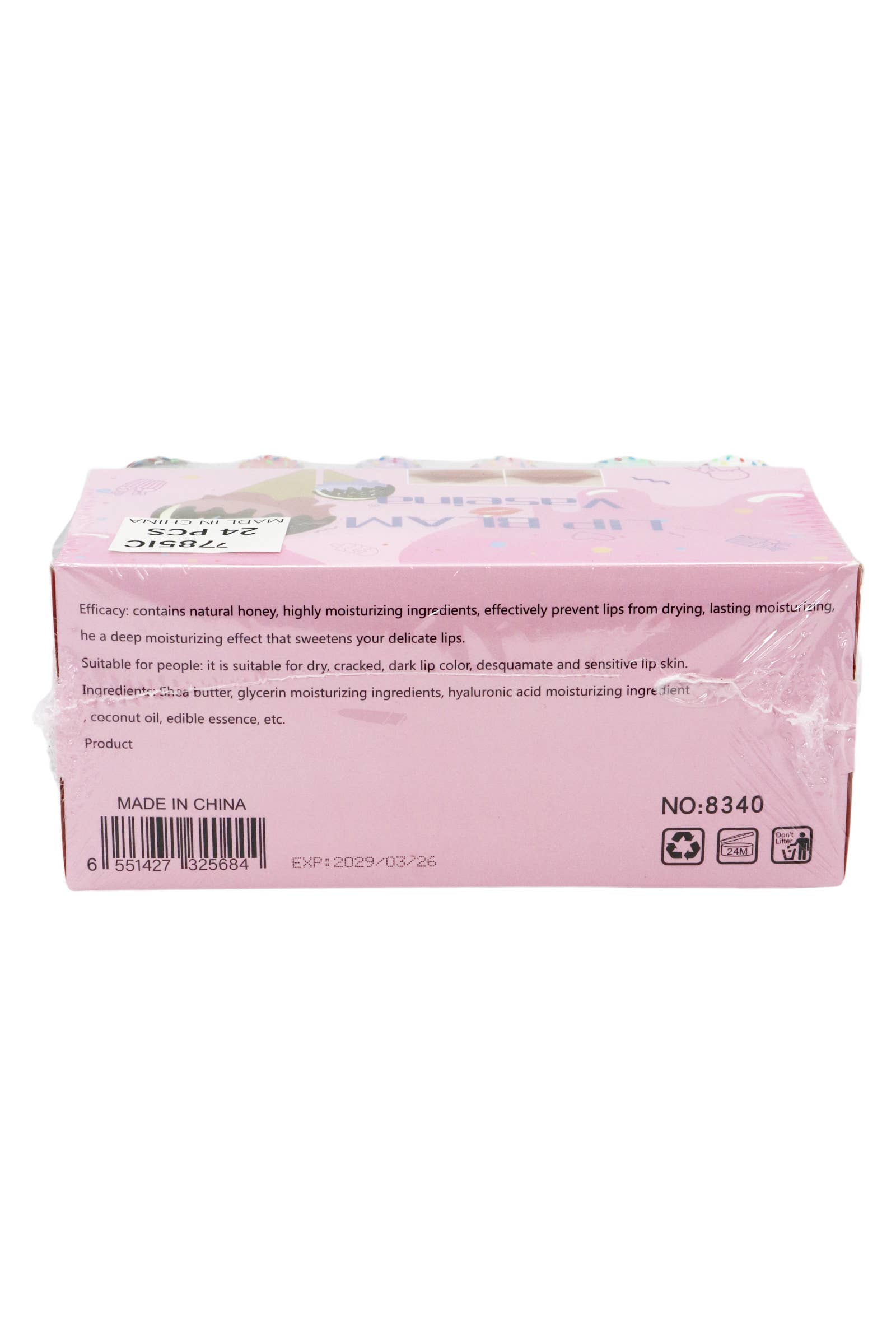 DIVERSE Sprinkle Ice Cream Cone Läppbalsam - 24 st för wholesale på Faire2