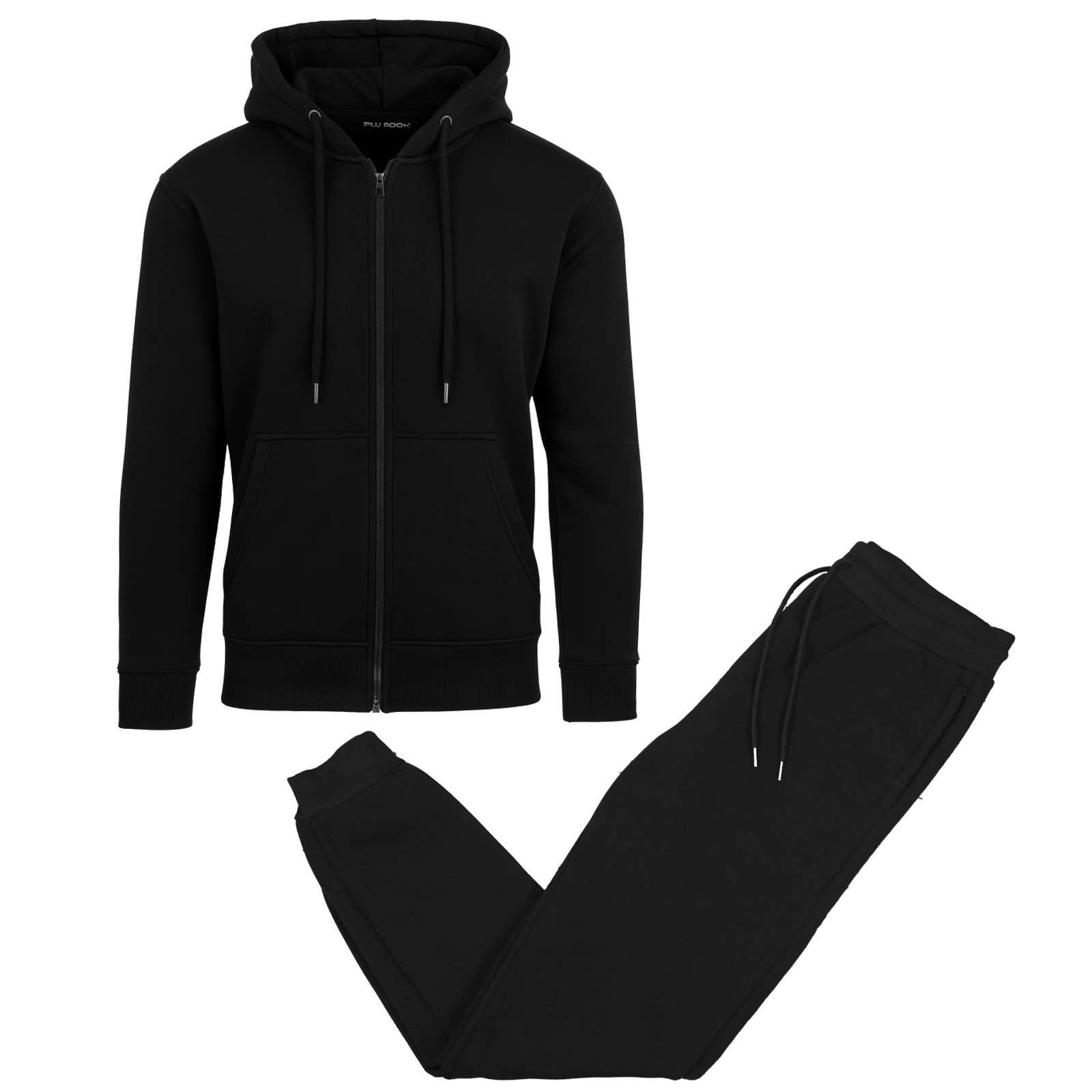 Galaxy By Harvic - Wholesale Lounge Set - Men's - Men's Fleece Lined 2 Piece Full-Zip Hoodie and Jogger Set0