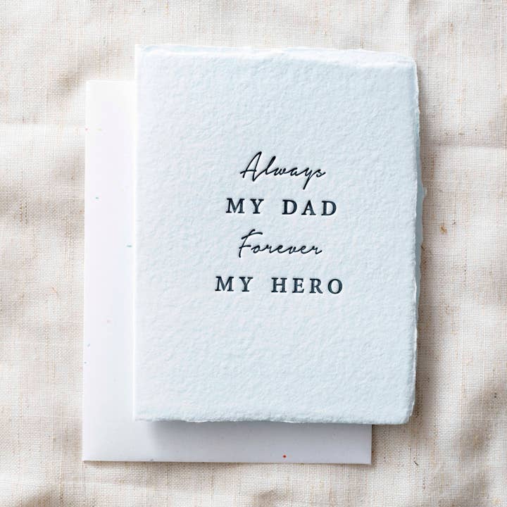Alltid min pappa. Forever My Hero. | Fars dagskort för wholesale av Paper Baristas