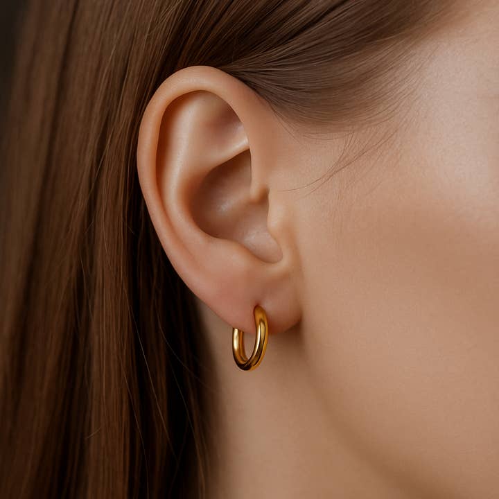 Sedy Jewelry - Wholesale Hoop Earrings - Hypoallergenic Small Hoop Earrings – 14K Gold , Rose & White Gold2