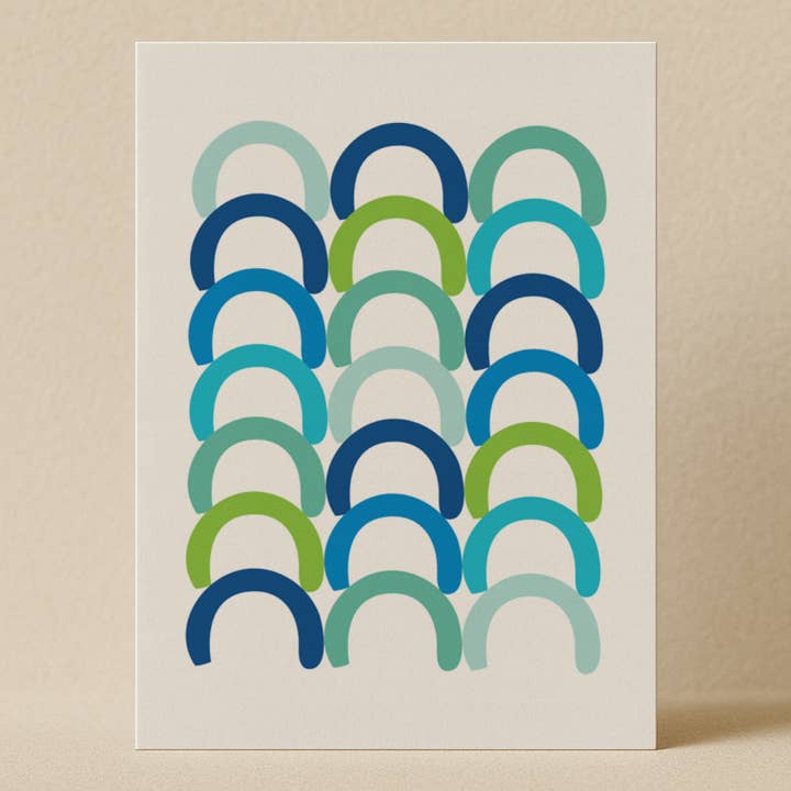 Alltagskarte & Umschlag – „Huddle, Lake“ für den Großhandel von Karte Design Berlin