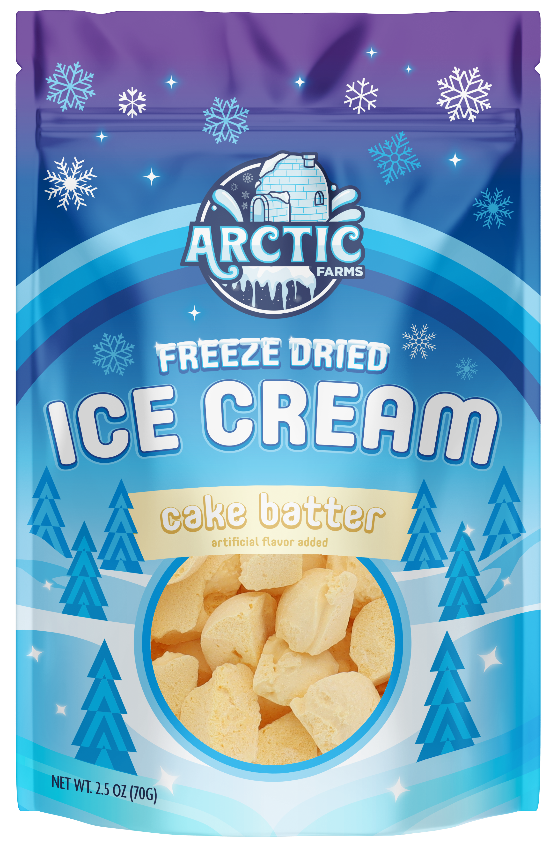 Arctic Farms – Sorvete/gelado por atacado – Gelado Liofilizado Que Não Derrete (Bits) (2,5 oz)34