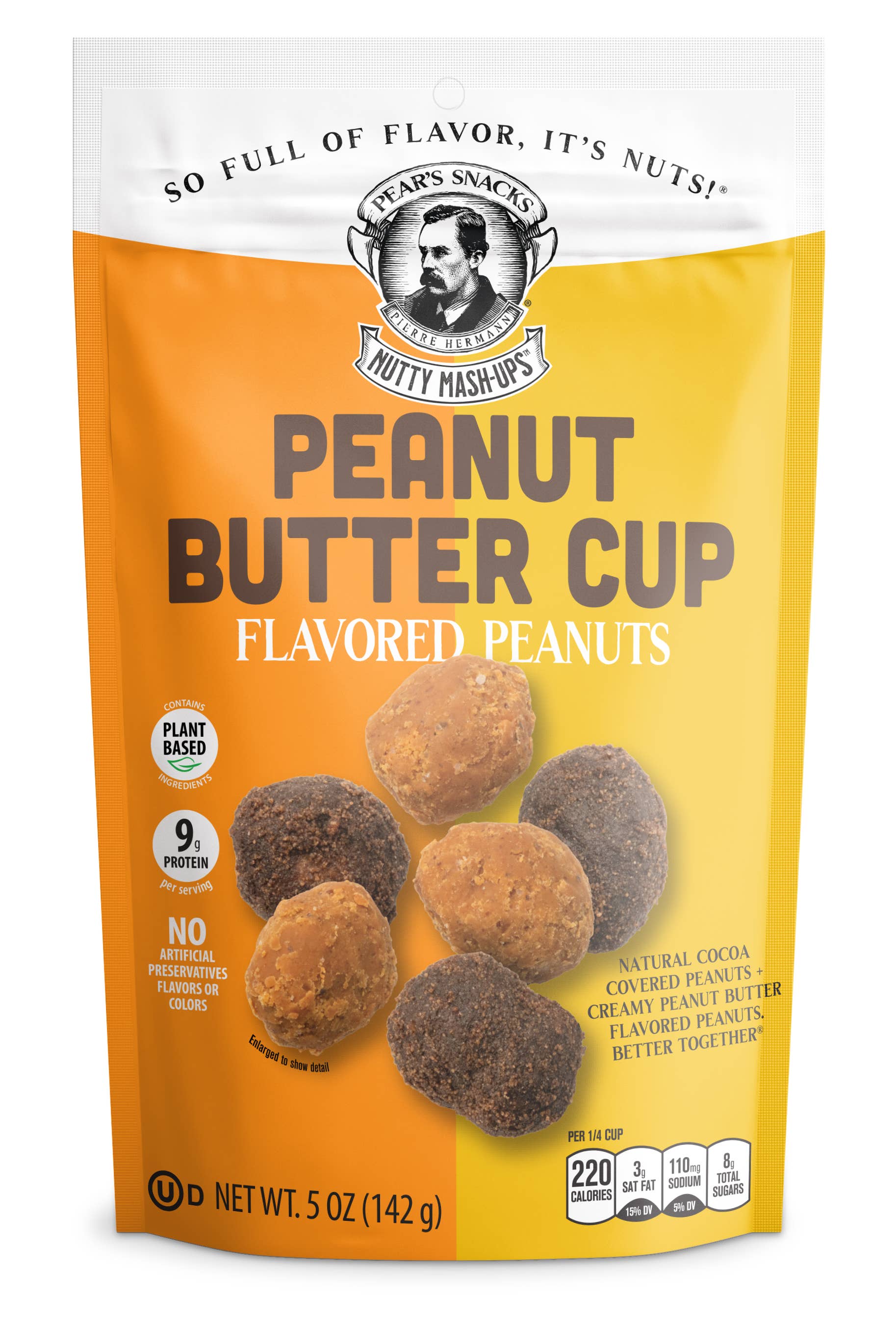Pear's Snacks - Wholesale Nuts - Peanut Butter Cup Peanuts (5oz x 6)