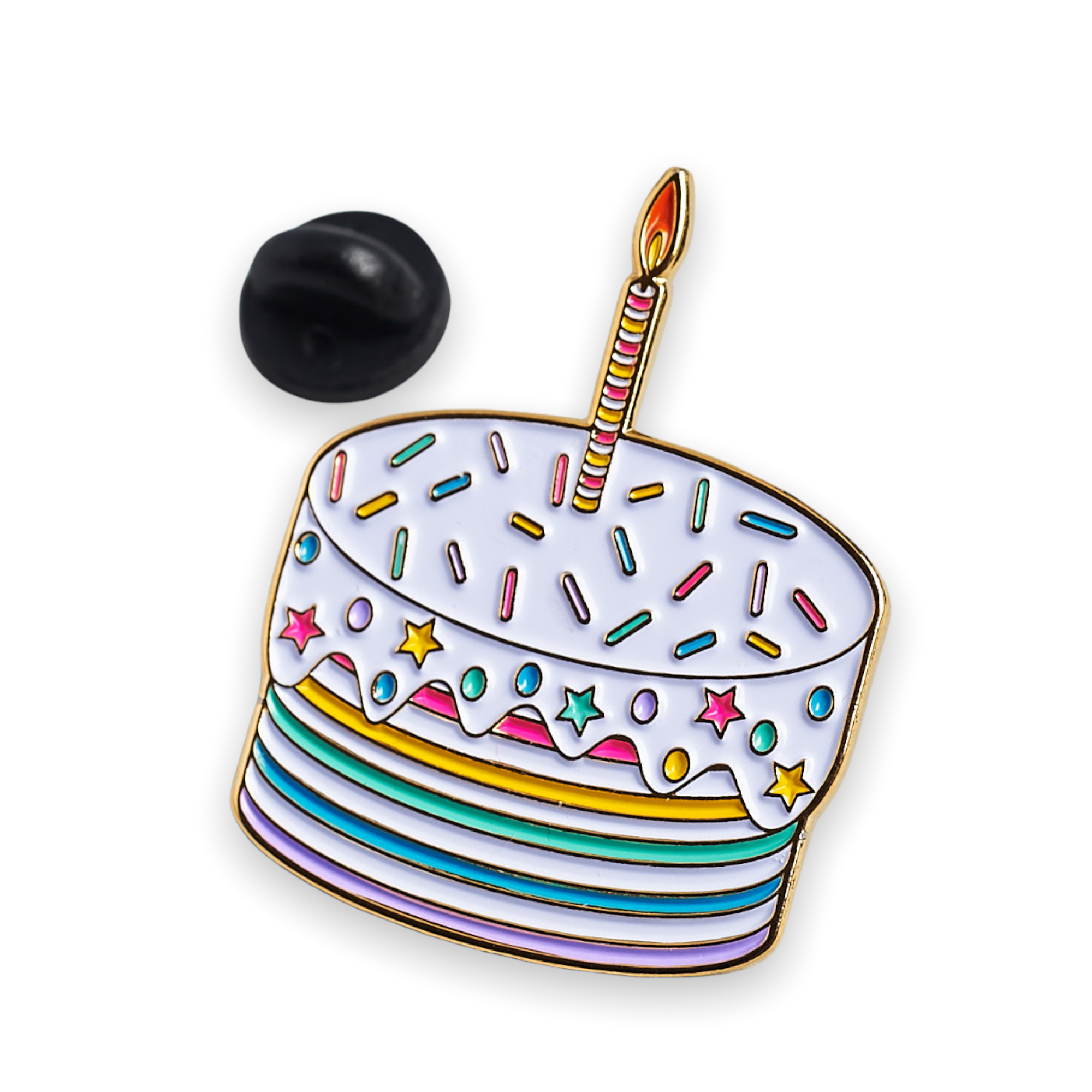 Quirky Crate - Wholesale Lapel Pin/Button - Birthday Cake Enamel Pin1