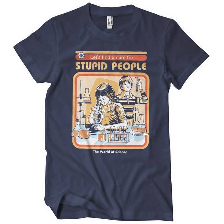 Hybris Production AB - Wholesale Screen Printed T-Shirt - Unisex - Cure For Stupid People T-Shirt