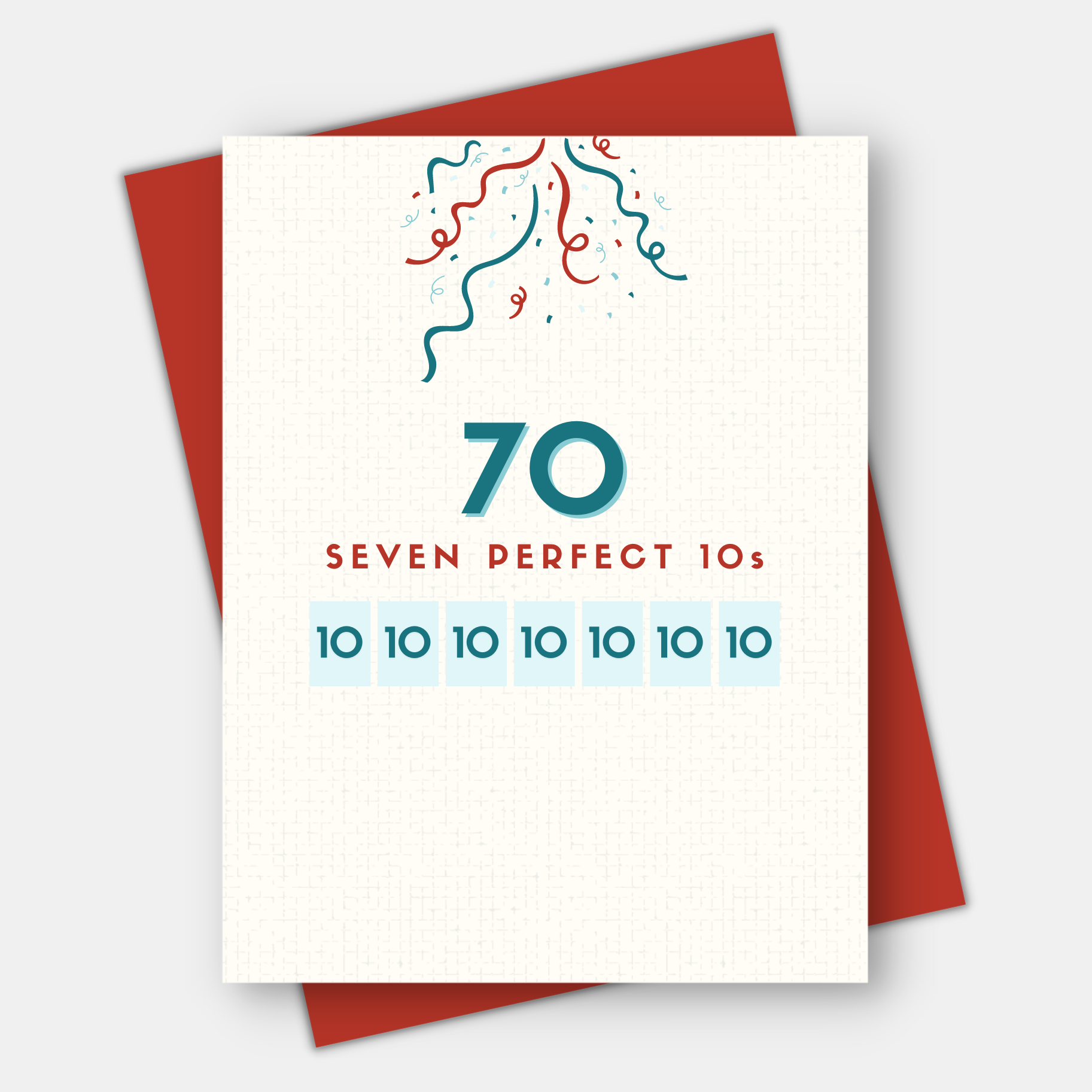 Age-Friendly Vibes - Wholesale Birthday Card - Perfect 10s for 50th, 60th, 70th, 80th, 90th, 100th birthday2