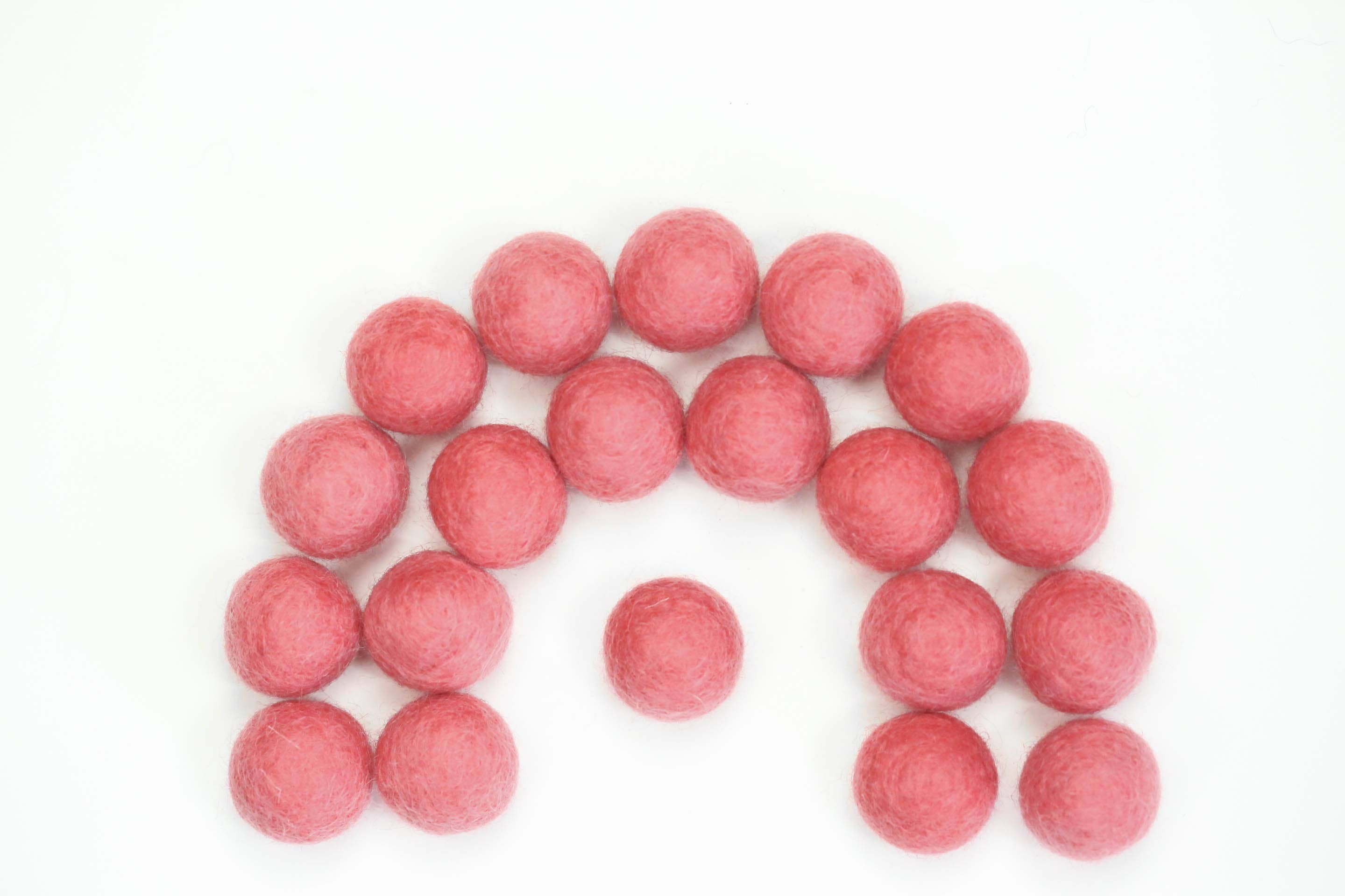 The Felt Pod - Wholesale Craft Supplies - 2.5 cm Felt Balls 100 Pieces -for DIY Garland Wool Beads34