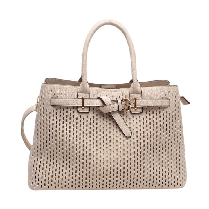 Bolso tote clásico, calado, bandolera, cierre decorativo para venta al por mayor de BESTINI