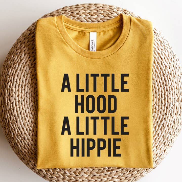 A Little Hood A Little Hippie Graphic Tshirt for wholesale by Londas Trendy Tees