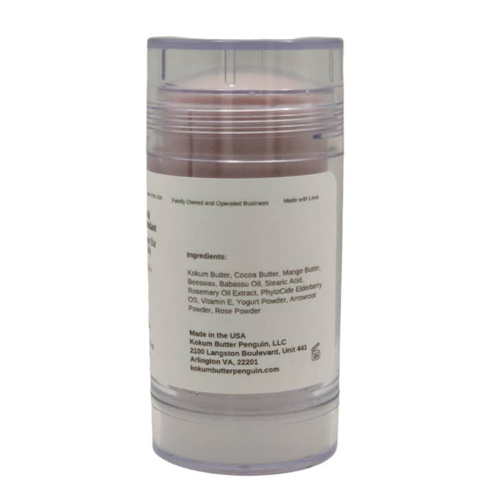 Kokum Butter Penguin - Wholesale Solid Lotion - Babassu Oil (Lotion Bar) Clear Twist Up Tube3