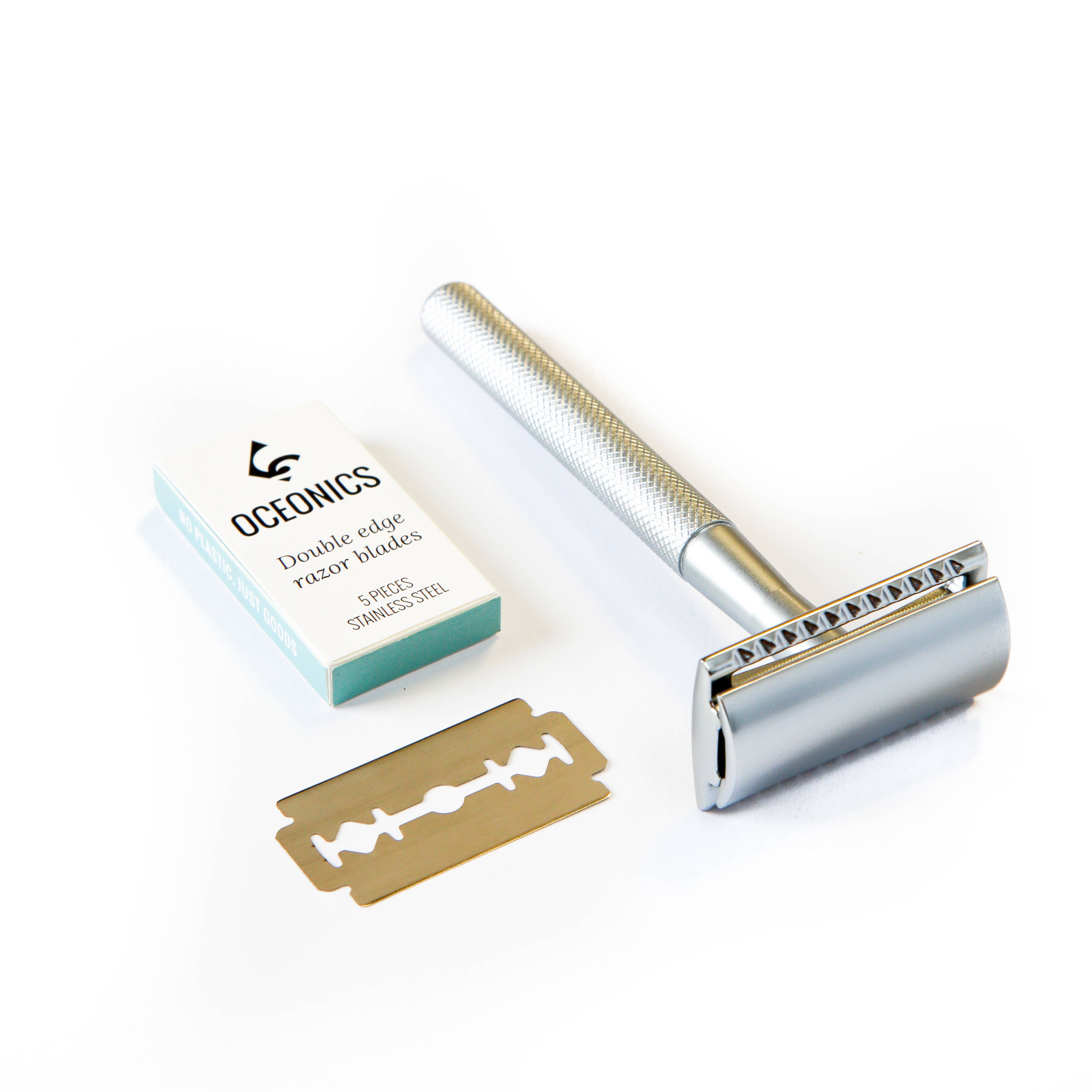 Oceonics - Wholesale Razor - Safety Razor Chrome - zero waste - sustainable shaving1