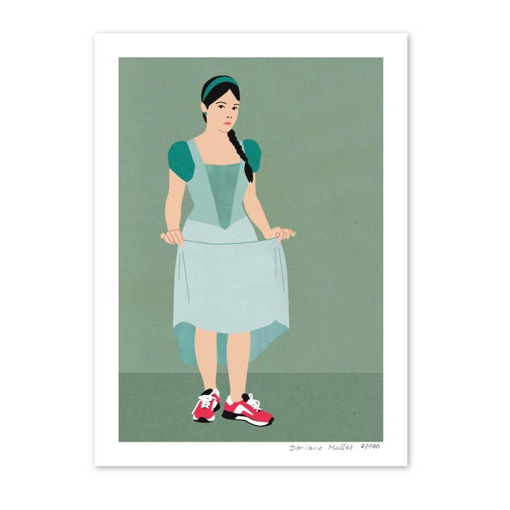 Feet on the ground | 13x18 cm print | Limited edition for wholesale by Doriane Millet