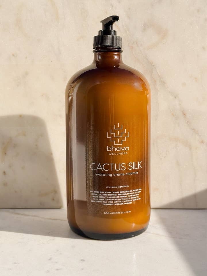 Cactus Silk Cleanser bulk refill - back bar size for wholesale by Bhava Wellness