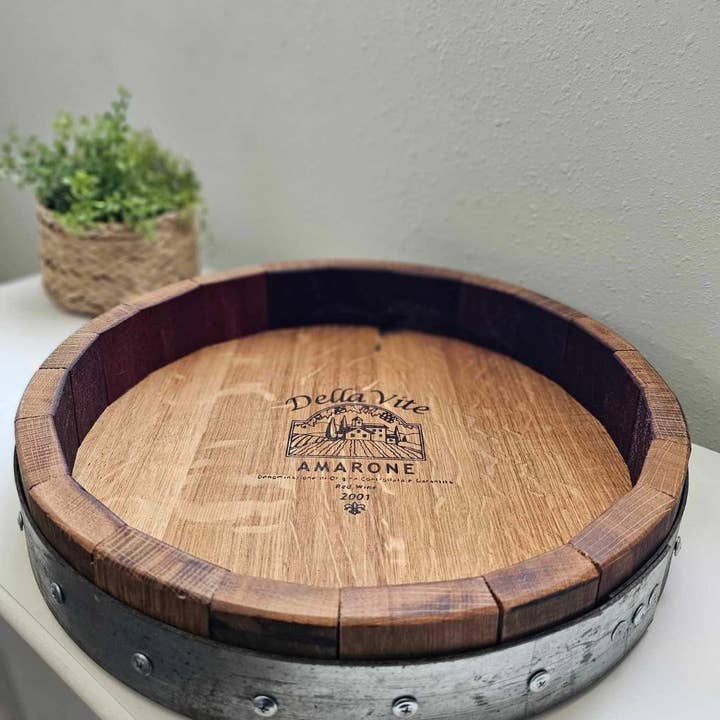 Sono Inspired - Wholesale Lazy Susan - Small Wine Barrel Lazy Susan