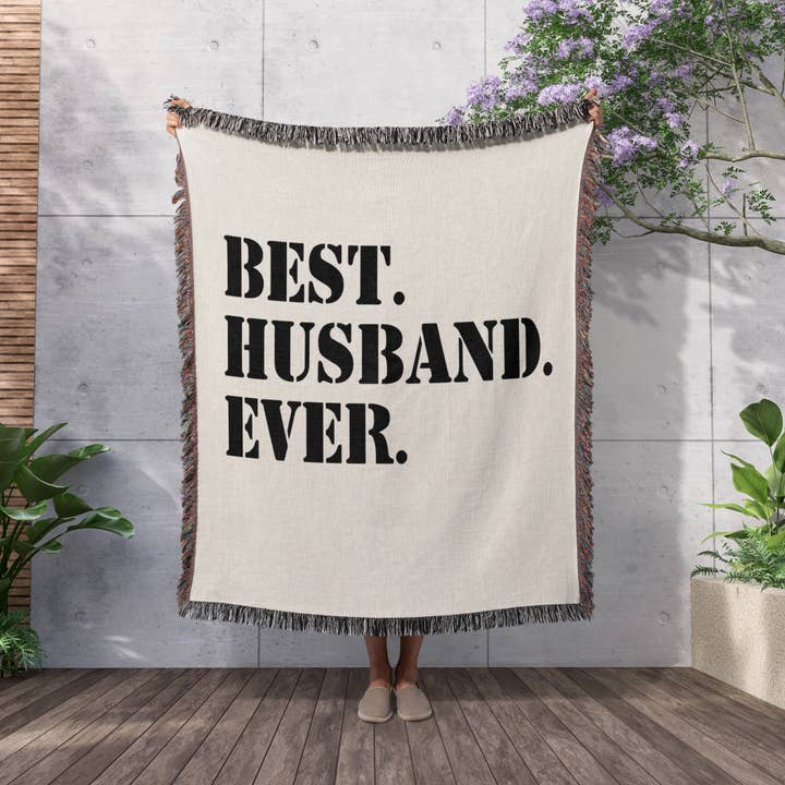 3dRose - Wholesale Throw Blanket - 3dRose, Best Husband Ever - fun romantic married wedded love gifts for him for anniversary or Valentines day, Blanket2