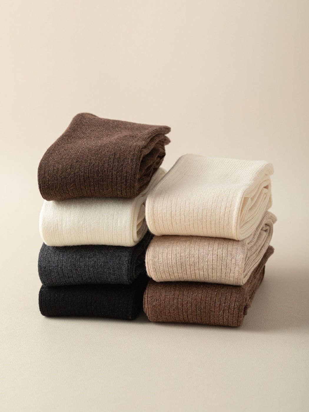 Funkyrel® Atzbranding Limited - Wholesale Socks - Women's - Rufia - Classic Solid-Color Knee-High Winter Socks 12