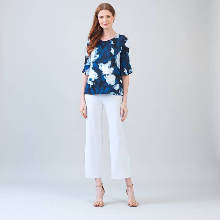 T351P2 - Top in Maglia Morbida con Stampa Floreale Astratta per la vendita all'ingrosso da parte di Clara Sunwoo