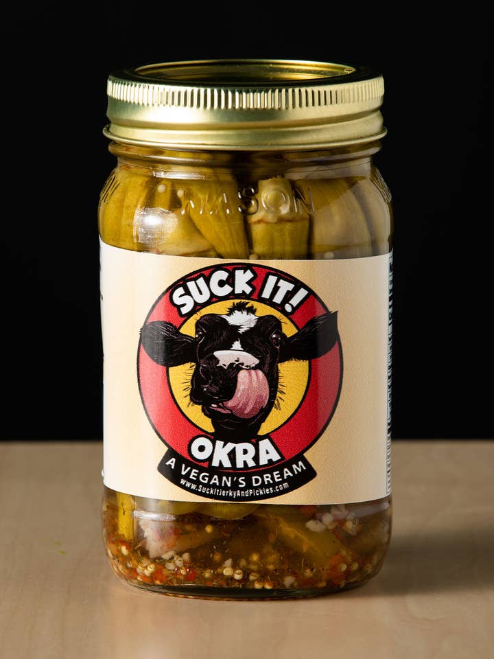 Pickled Okra for wholesale by Suck IT! Jerky and Pickles