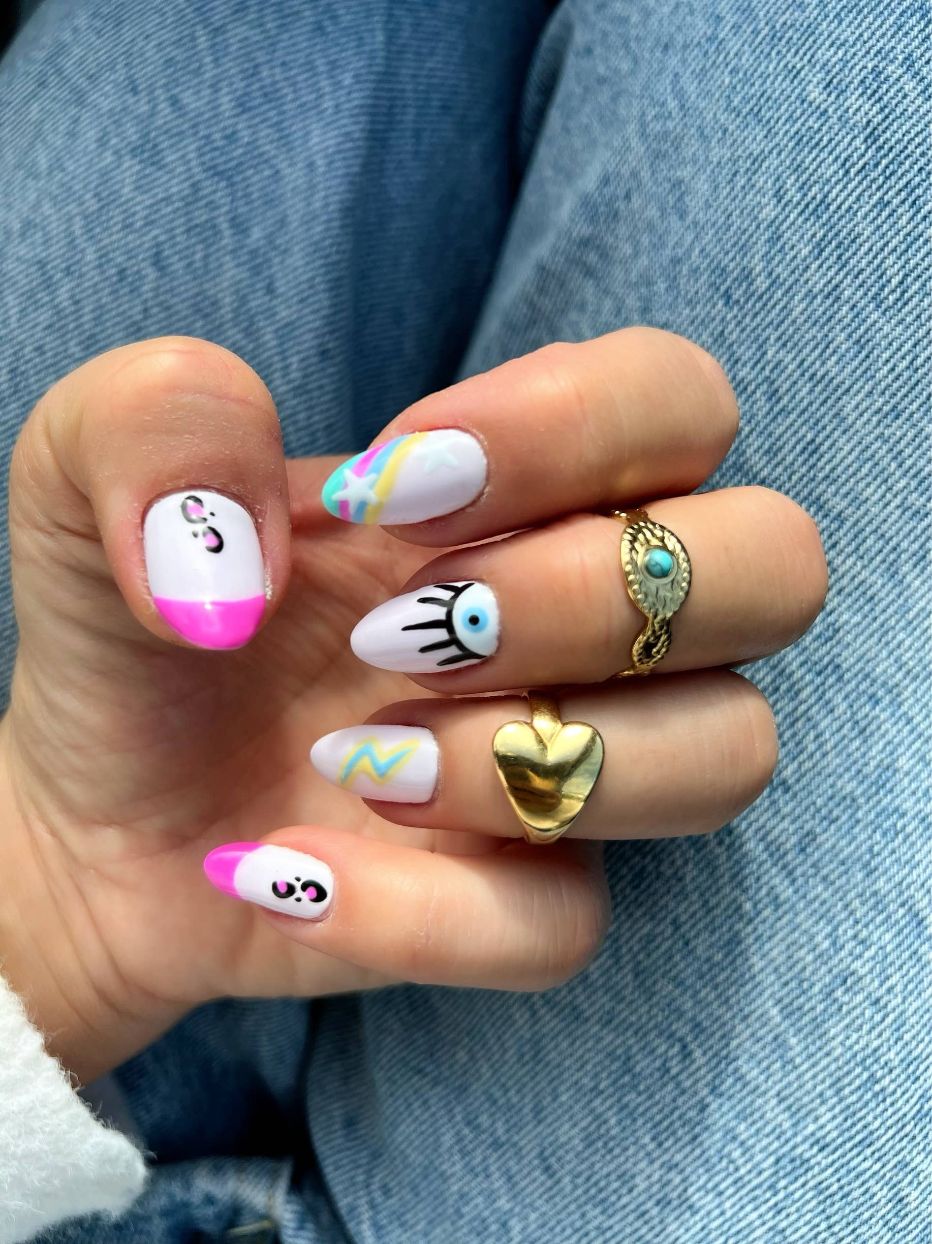 Christina Christi - Vendita all'ingrosso Anelli cocktail/statement - Anelli da donna, anelli larghi in oro, fasce ondulate, anelli regolabili4