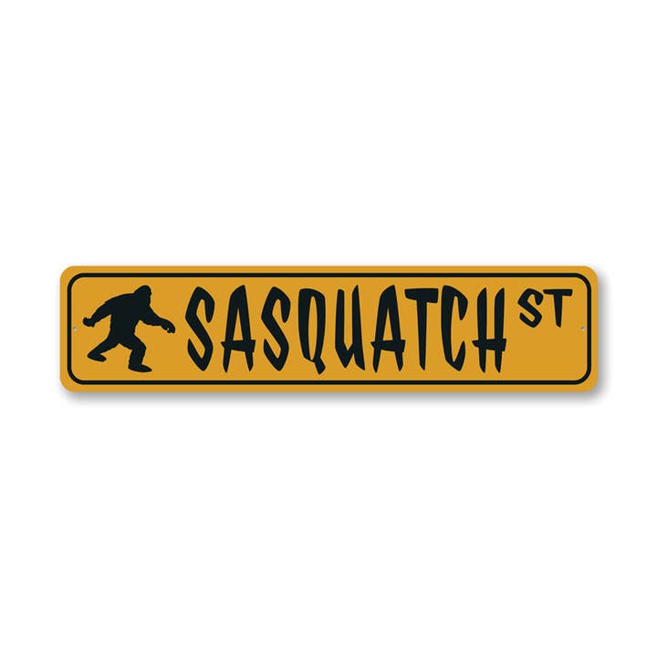Sasquatch Street Sign for engroshandel hos Lizton Sign Shop, Inc