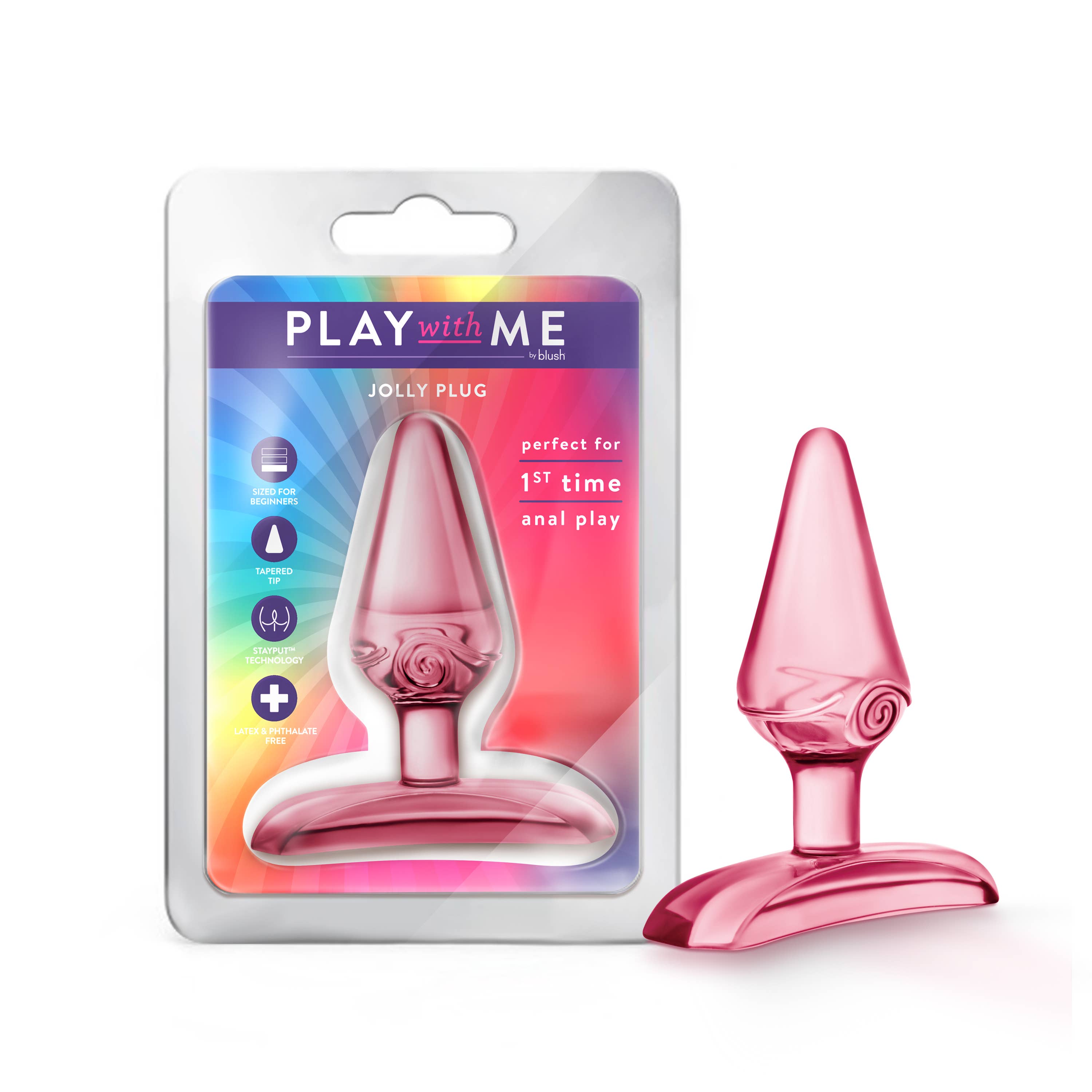 Blush - Wholesale Sex Toy - Play With Me - Jolly Plug - Beginner's 2.75" Anal Butt Plug