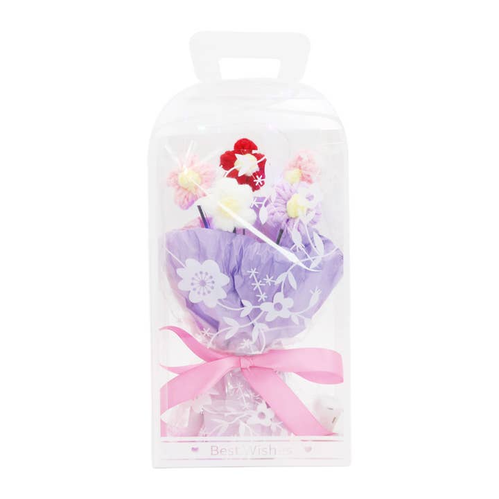 ASSORTED Floral Crochet LED Bouquet Gift Box - 4 pcs for wholesale on Faire7