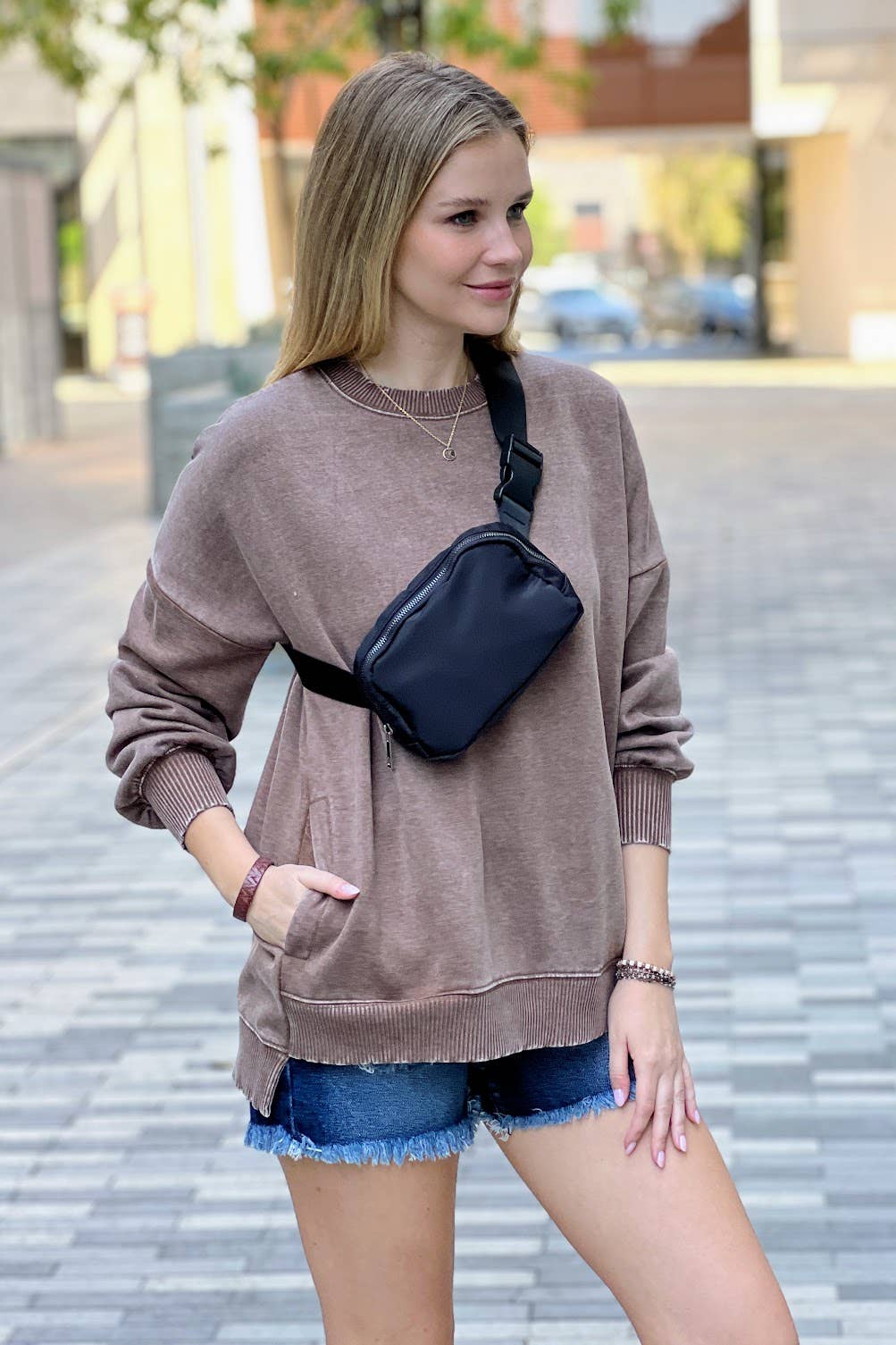 42POPS - Wholesale Sweatshirt - Women's - ',,, Fleece Hi Low Hem Pullover With Pockets8