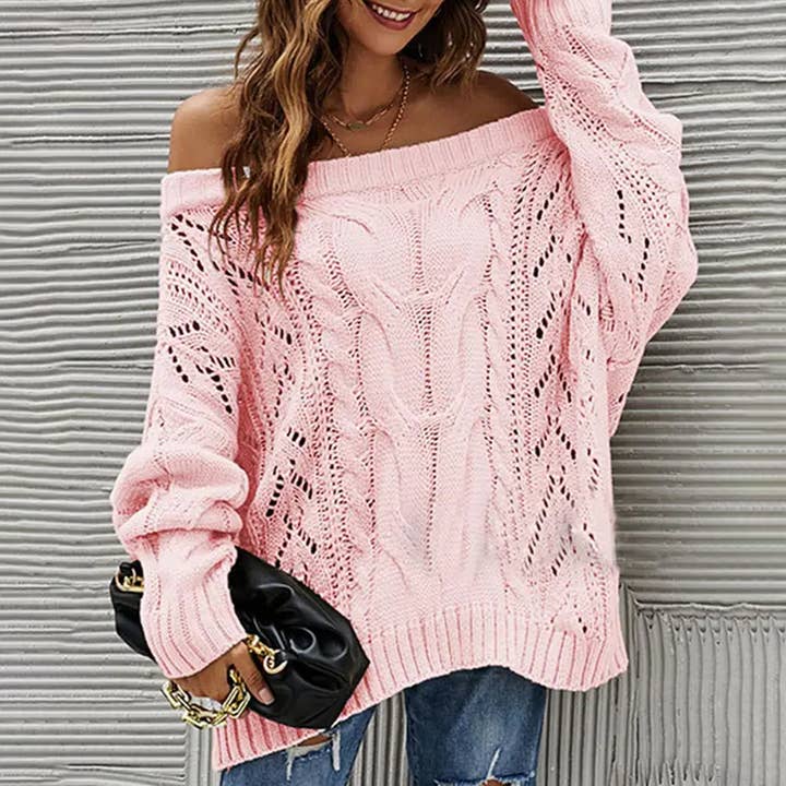 OVERSIZE-GROBSTRICKPULLOVER_CWOSWL0291 für den Großhandel von Lily Clothing