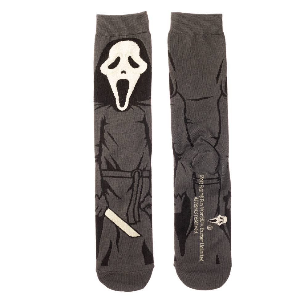 Bioworld Merchandising - Wholesale Socks - Unisex - Ghostface  360 Character Crew Sock1