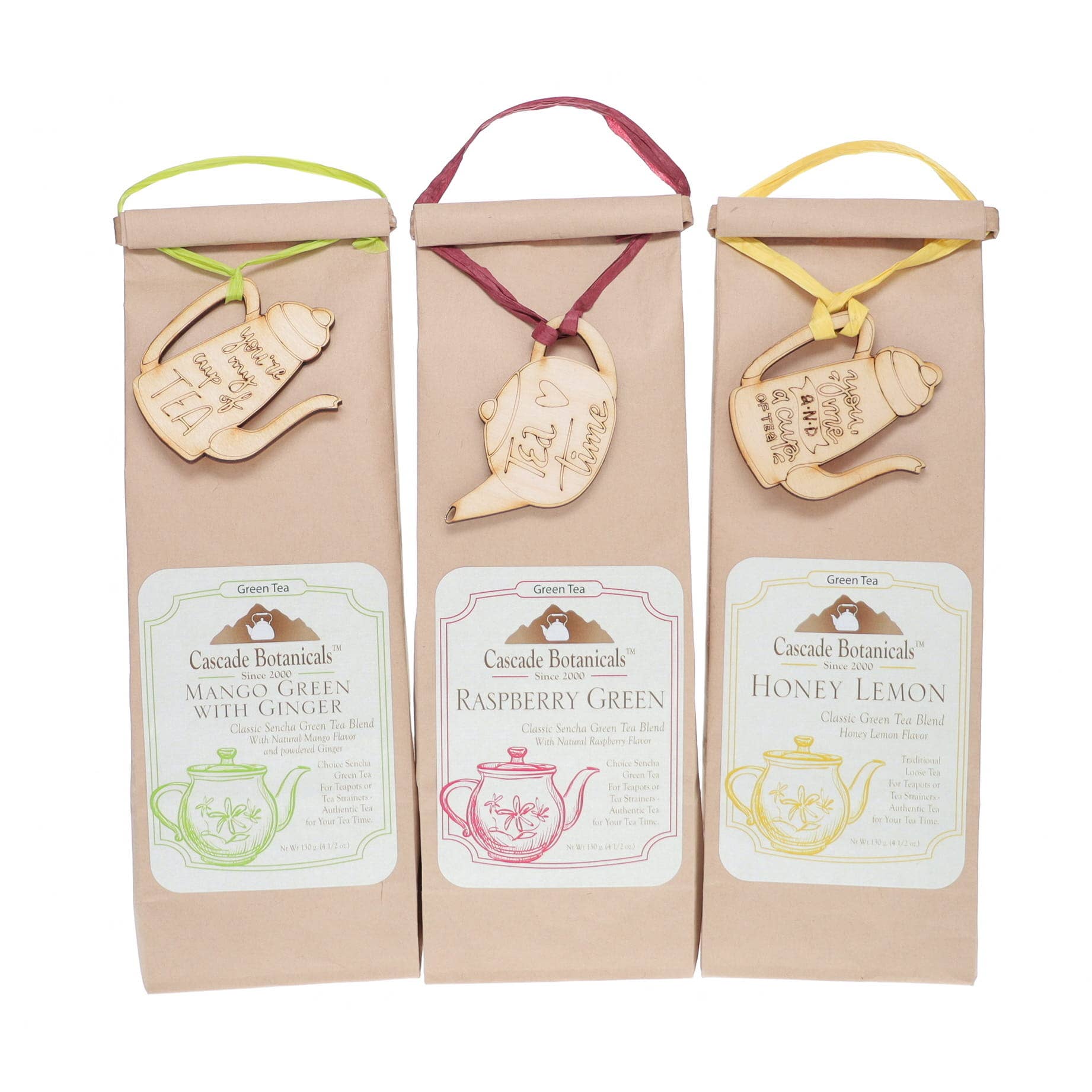 Cascade Teas & Botanicals - Wholesale Loose Tea - Raspberry Green Tea Loose Pack4