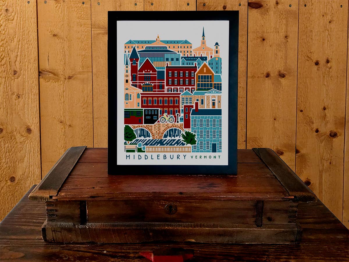 Soijen Illustrations - Wholesale Poster - Middlebury Vermont Travel Poster2