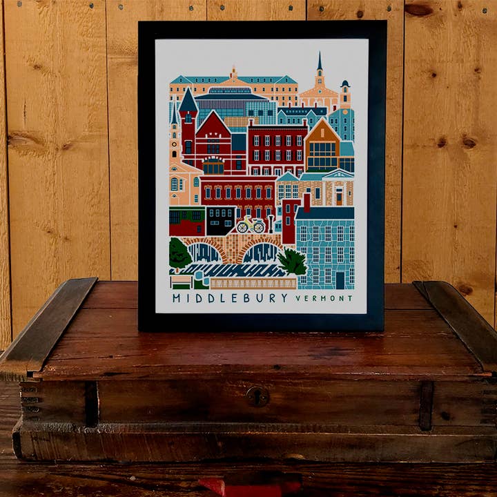 Soijen Illustrations - Wholesale Poster - Middlebury Vermont Travel Poster2