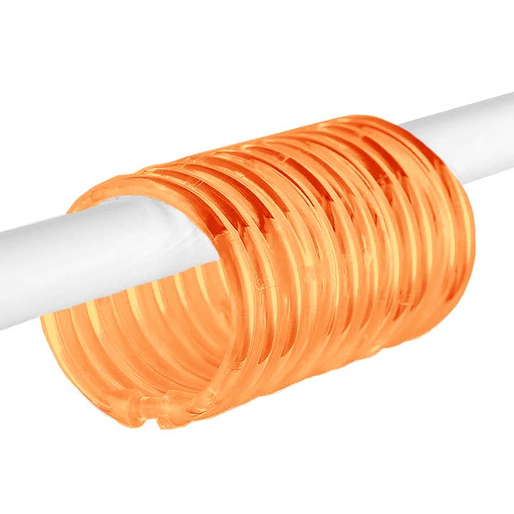 home mart goods - Wholesale Shower curtain rod/hooks - Orange Premium Plastic Shower Curtain Hooks Rings7