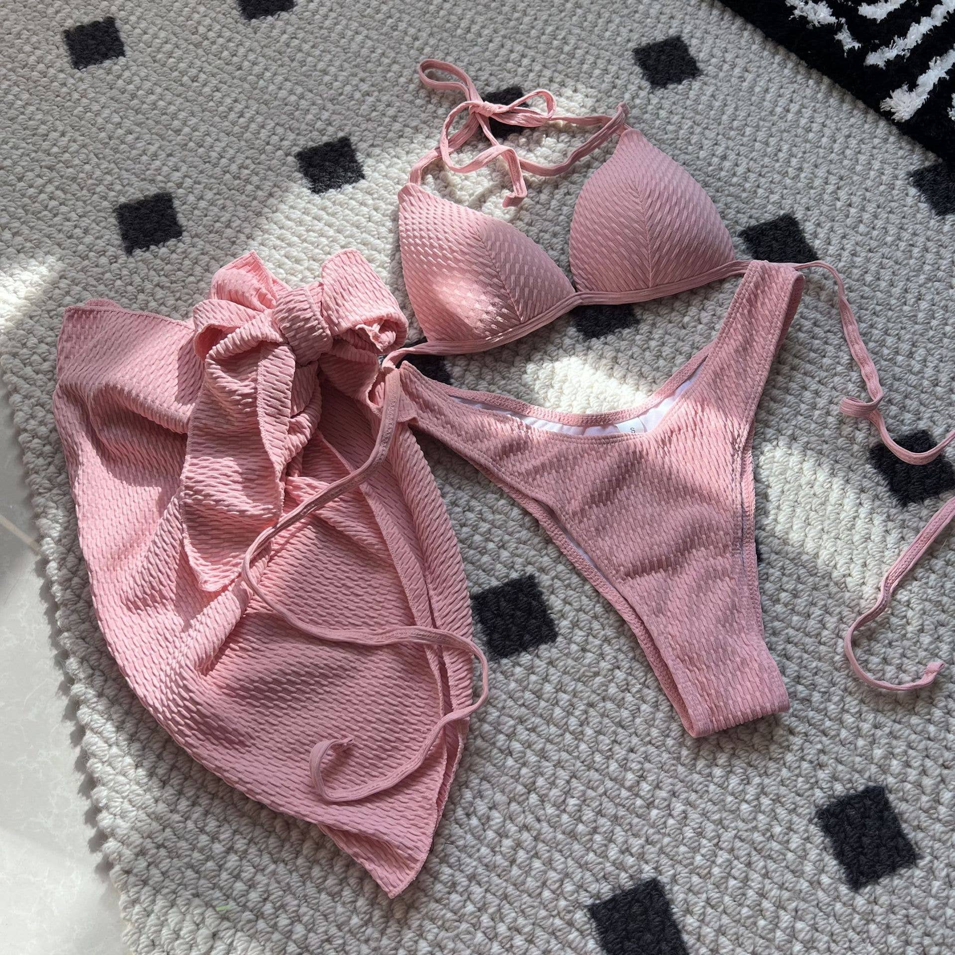 HIDDENBRAND - Wholesale Two Piece Swimsuit - Women's - High Waisted Sexy Swimsuit Bikini Three Piece Swimsuit6