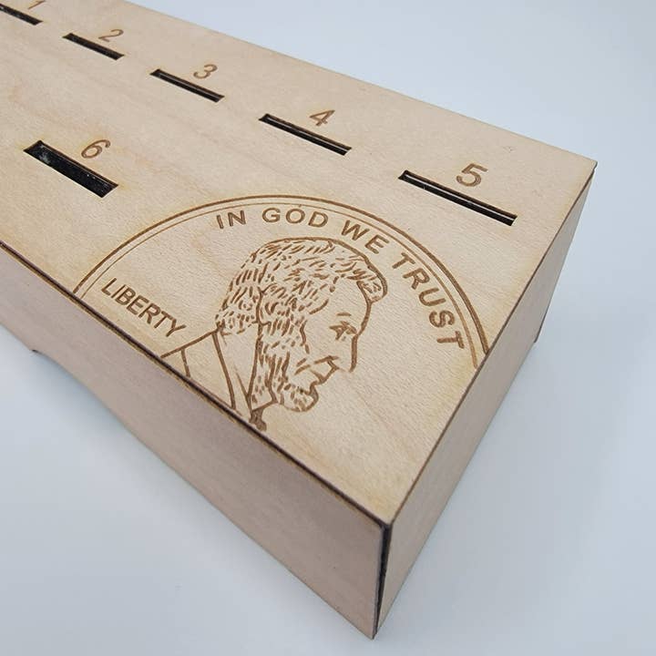lou+teak - Wholesale Board Game - The Penny Game, Laser Cut and Engraved5