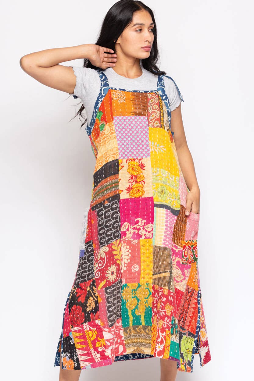 Sevya Handmade - Wholesale Dress - Women's - Reversible Kantha Cotton Sundress8