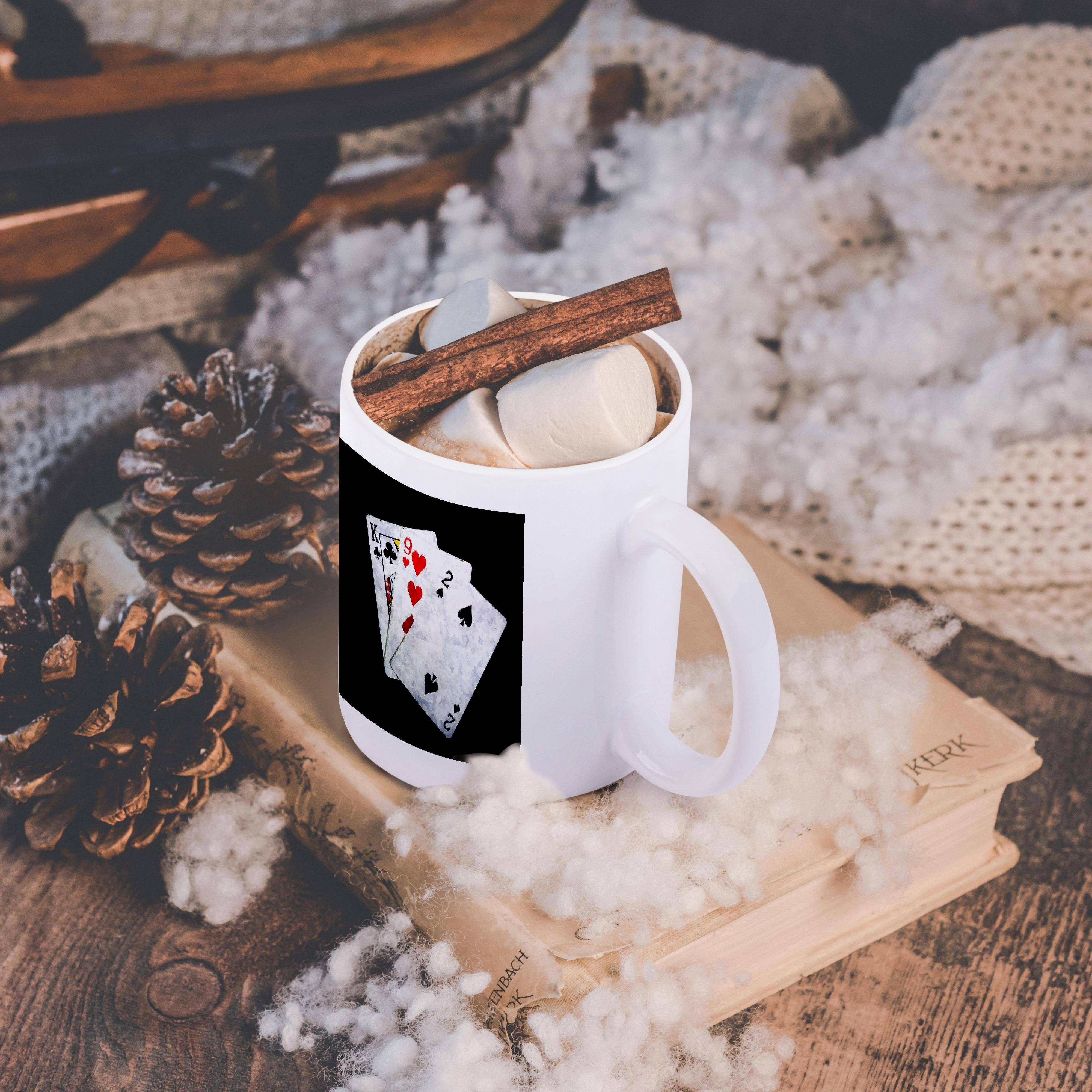 3dRose - Wholesale Coffee Mug - 3dRose, Blackjack Twenty One combination - King, Nine, Two, Mug11