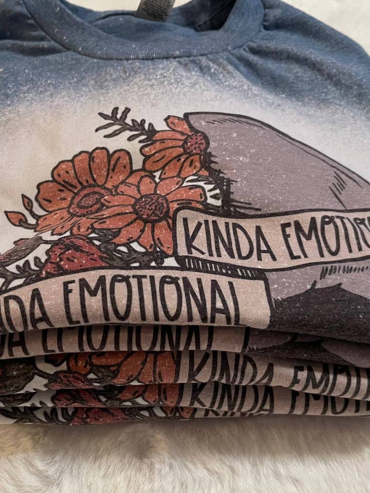 SGB Wholesale - Wholesale Screen Printed T-Shirt - Women's - Kinda Emotional Kinda Emotionless