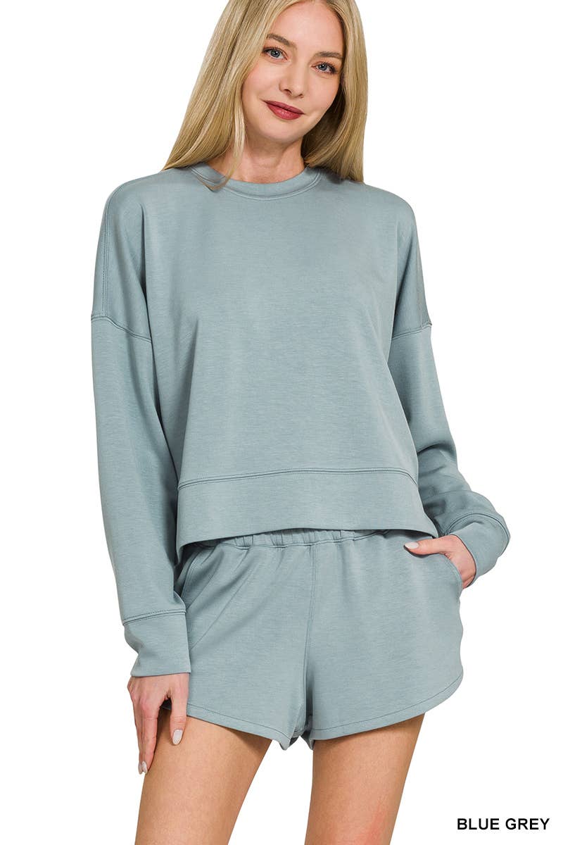 42POPS – wholesale Lounge set – Women's – `.Scuba Top & Dolphin Shorts 2PC Set24