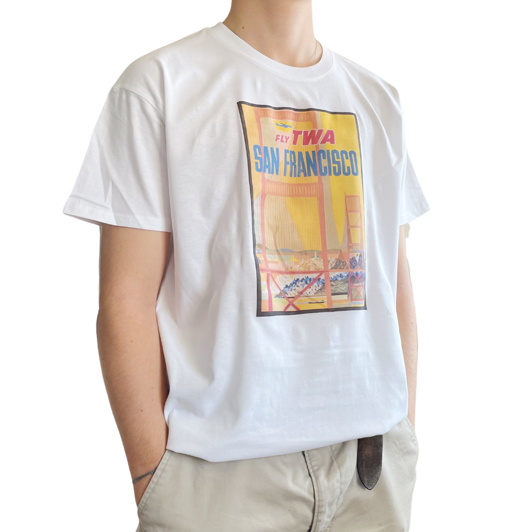 ZZZEBRAAA LIMITED – wholesale T-shirt (graphic) – unisex – San Francisco Travel Poster T-Shirt Vintage Art Poster Art2