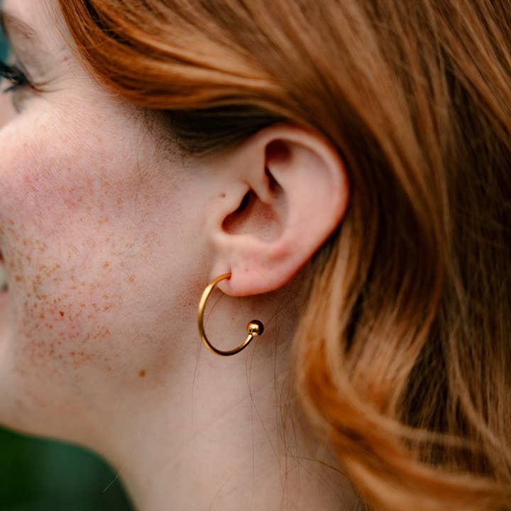 Spiffy & Splendid – wholesale Hoop-örhängen – Magnolia Hoops - Vit // Smycken, Örhängen10