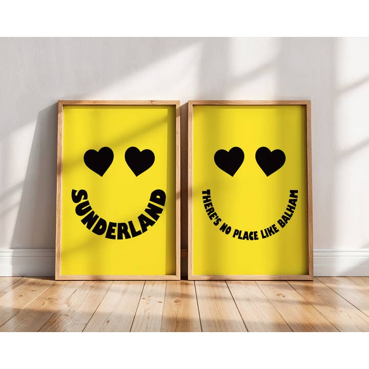 Heart Eyes - Add Town | Town Slogan Customised Art Print for wholesale by Timmy Loves