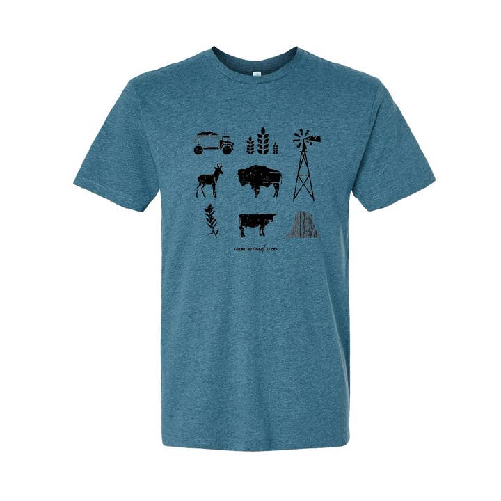 Wyoming Icons T-Shirt for wholesale by Roam Around Wear