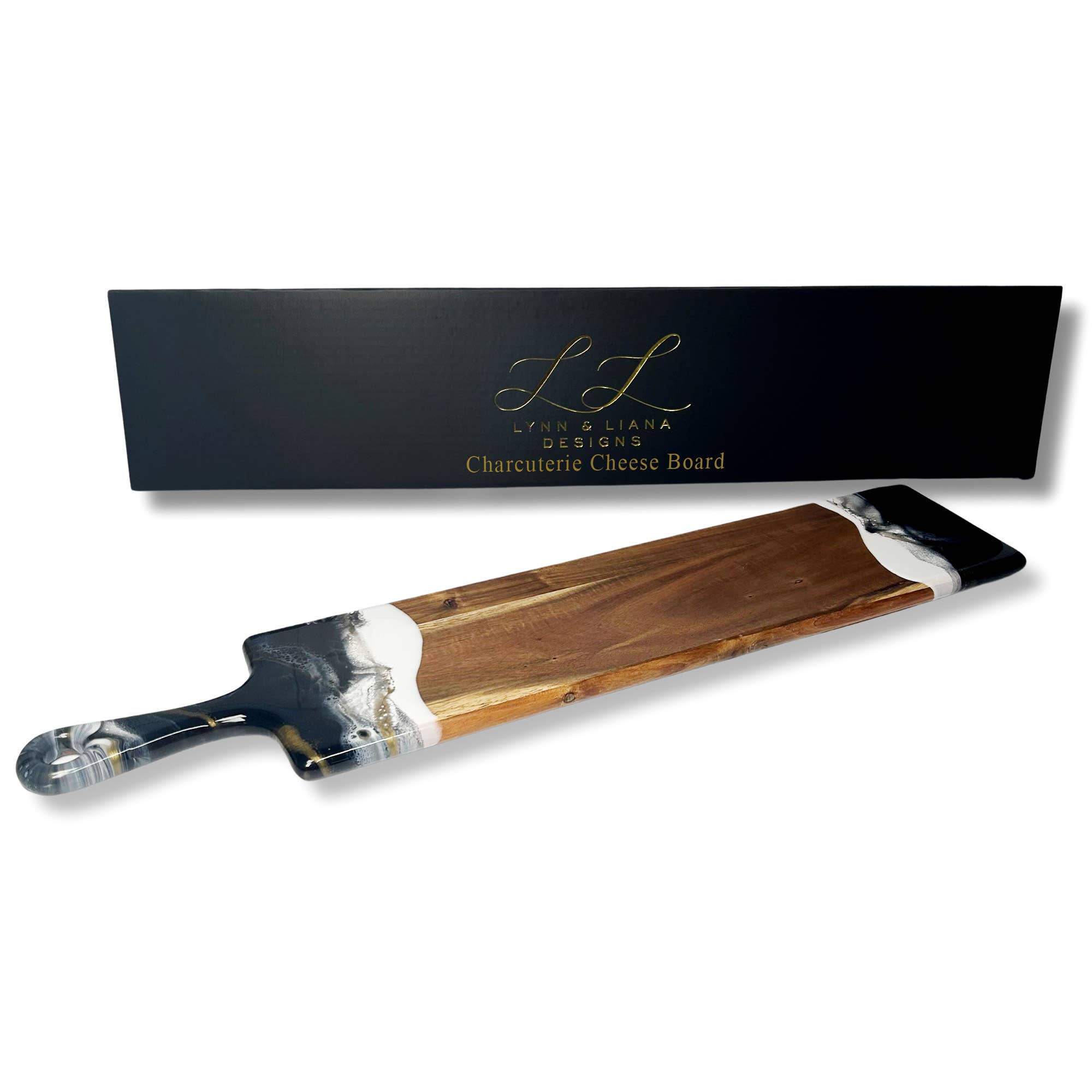 Lynn & Liana Designs - Vente Plateaux décoratifs - Planche à fromage/charcuterie en résine - Baguette 12,7 x 61 cm SANS TARIFS !16