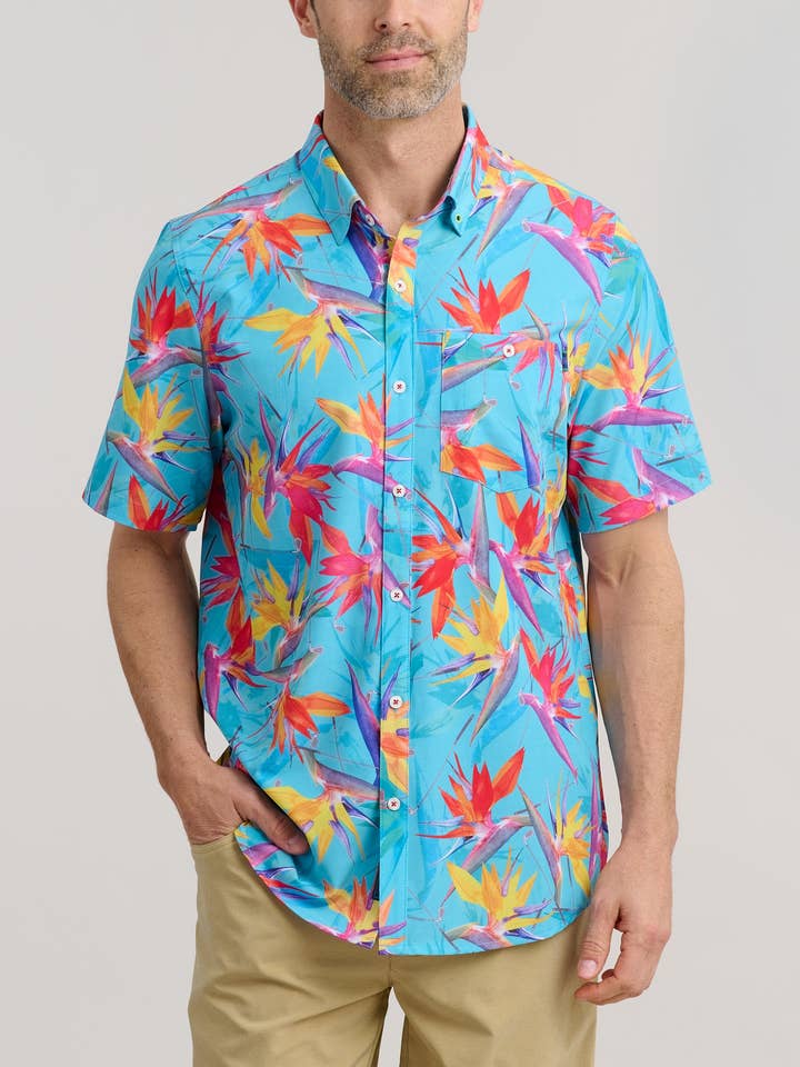 Birds of a Feather Men's Button Down for wholesale by William Murray Golf