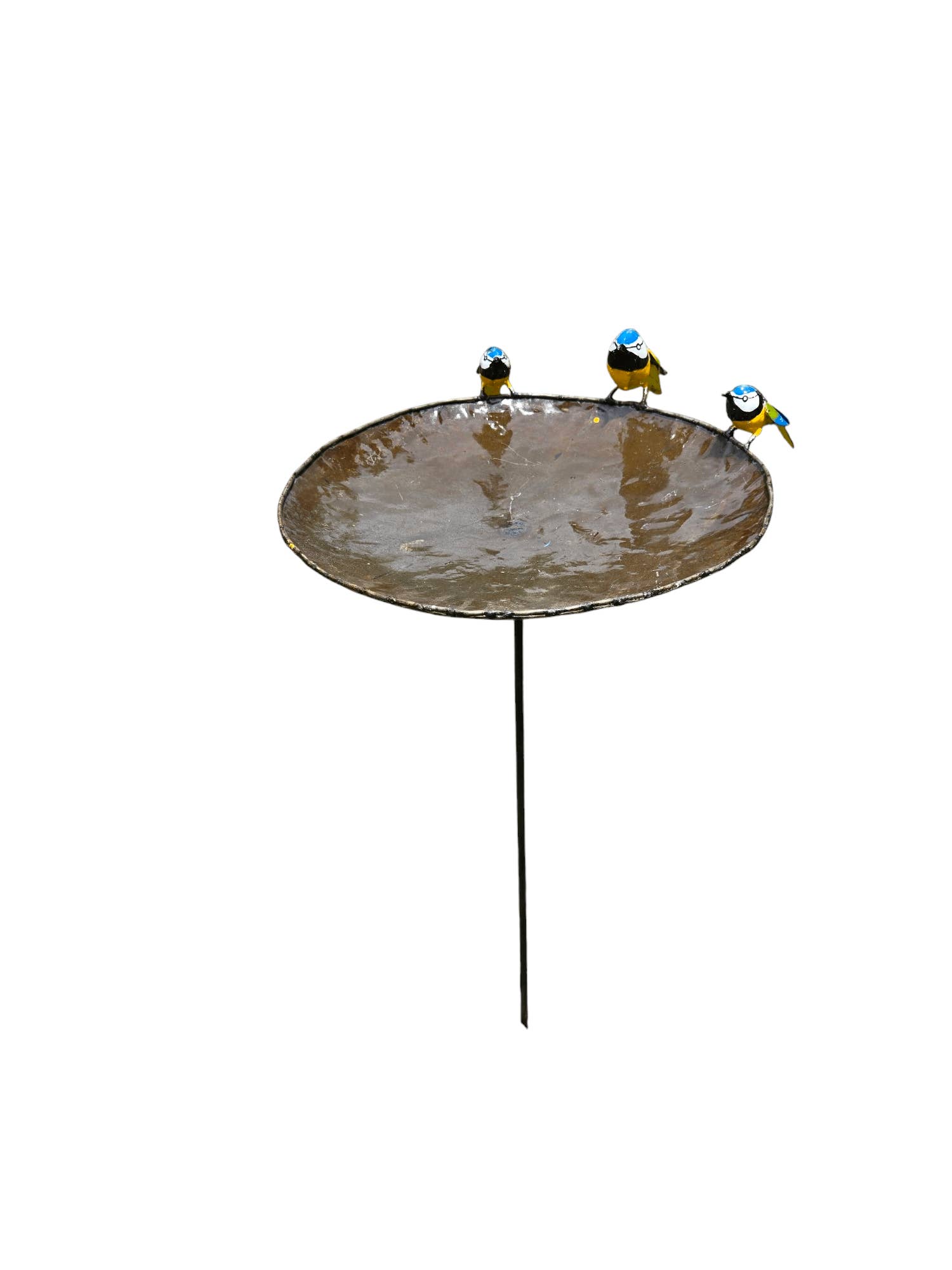Zimba-Arts - Wholesale Vogelvoederhuisje - METALEN BLAUWE KOOLMEES FM3 ZWEMBAD VOGELVOEDER OP STOK