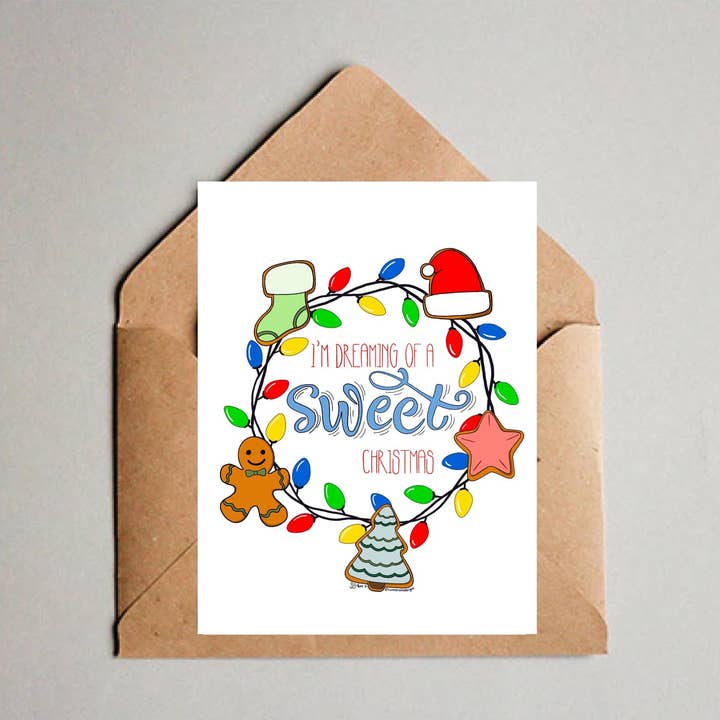 Sweet Christmas Card for wholesale by Tinted Rose Designs