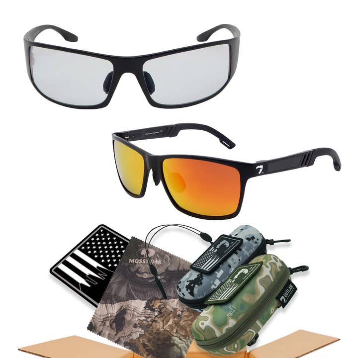 Pacchetto Fugitive TAC Black Vortex Box per la vendita all'ingrosso da parte di OutLaw Eyewear