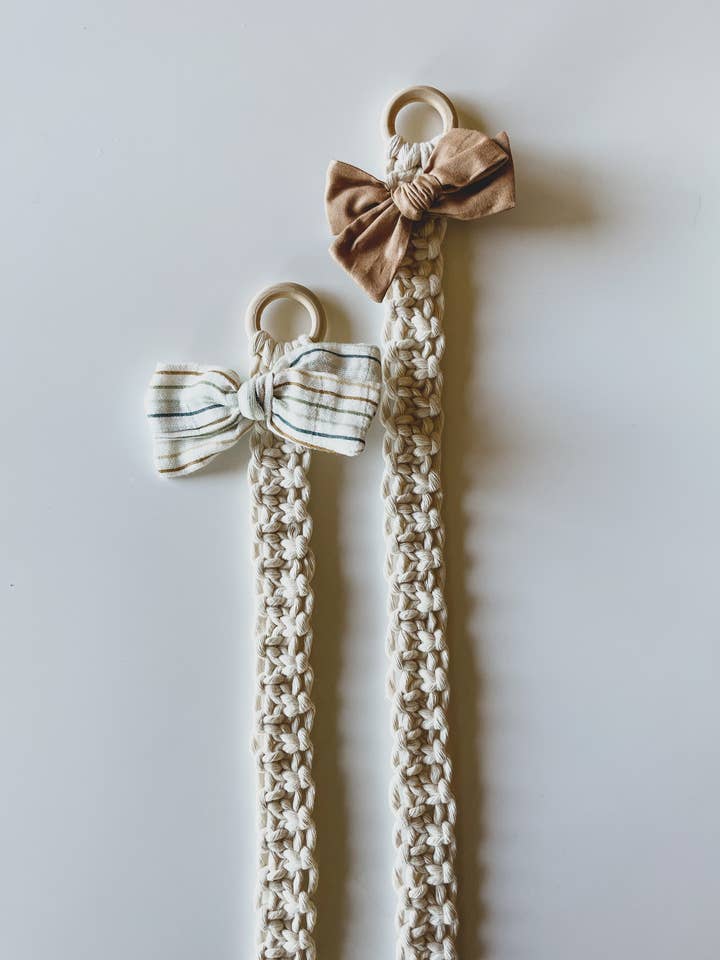 Macrame Bow Hanger for wholesale by Northwest Knot