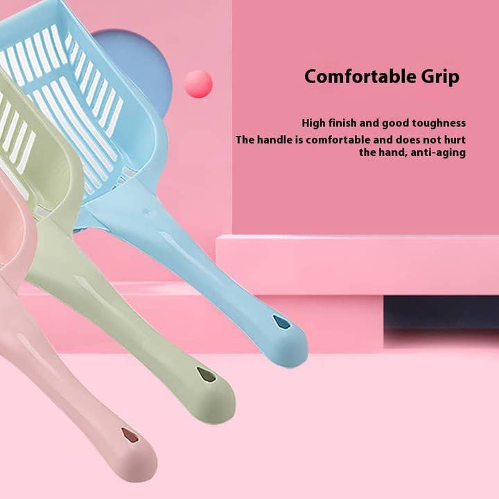 PAWPAWwholesale - Wholesale Cat Litter Box - Thick Cat Litter Scoop, Small & Large_CWMM51753